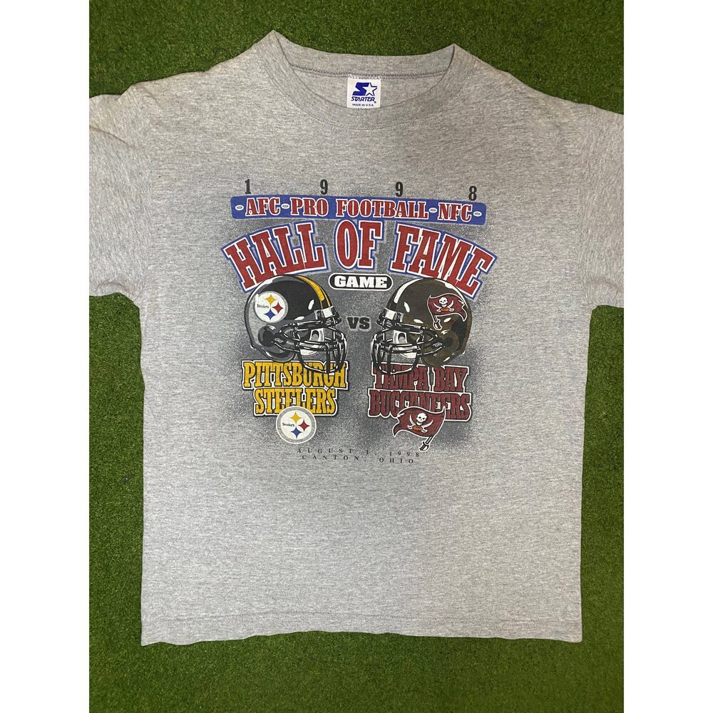 1998 Hall of Fame Game - Steelers Vs. Buccaneers - Vintage NFL T-Shirt (Youth M